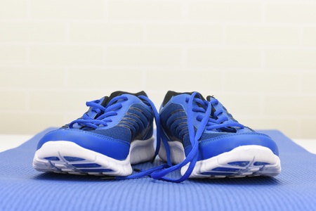 A studio photo of gym equipmentの写真素材