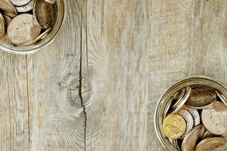 A studio photo of a money jarの写真素材