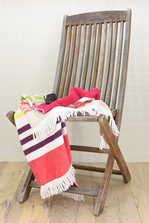 A close up shot of a beach towelの写真素材