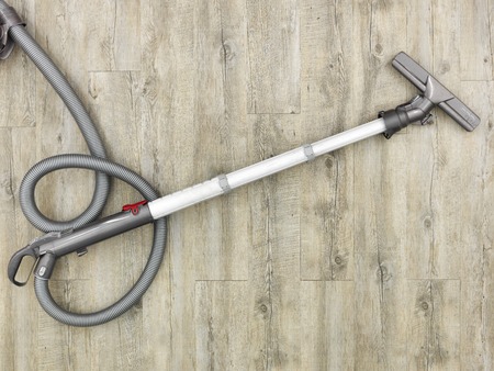 A studio photo of a vacuum cleanerの写真素材