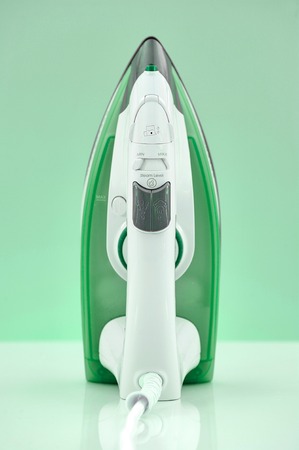 A studio photo of ironing and laundry itemsの写真素材