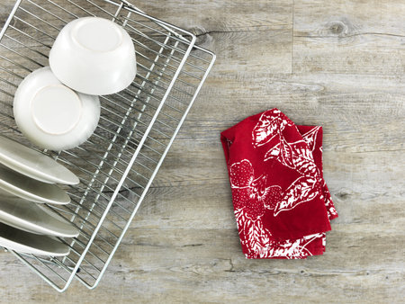 A studio photo of a dish rack
