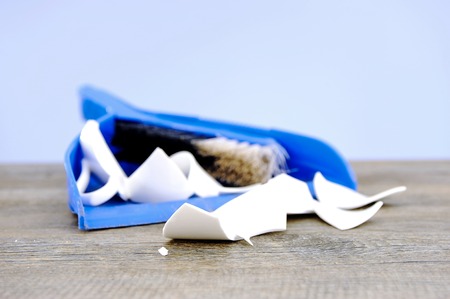 A studio photo of cleaning itemsの写真素材