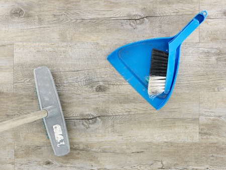 A studio photo of cleaning itemsの写真素材