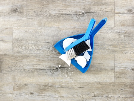 A studio photo of cleaning itemsの写真素材