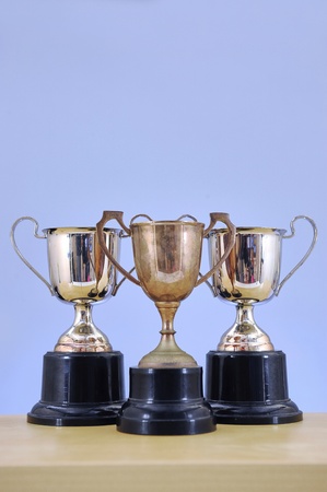 A studio photo of a vintage trophyの写真素材