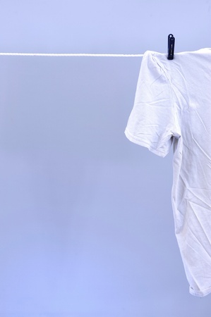 A studio photo of a clothes lineの写真素材