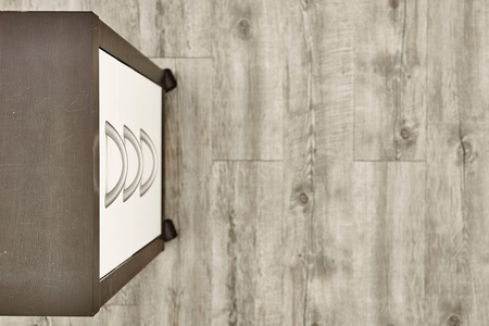 A studio photo of a chest of business drawersの写真素材