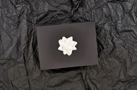 A studio photo of a black boxの写真素材