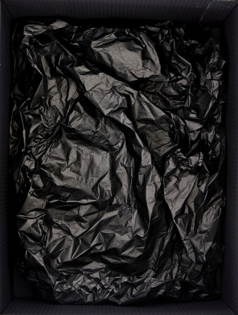 A studio photo of a black boxの写真素材