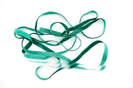 A studio photo of gift wrapping itemsの写真素材