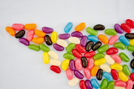 A studio photo of jelly beansの写真素材