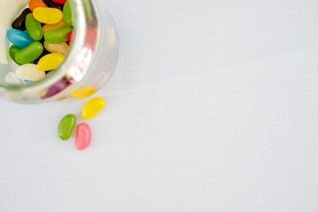 A studio photo of jelly beansの写真素材