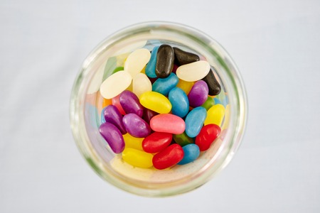 A studio photo of jelly beansの写真素材
