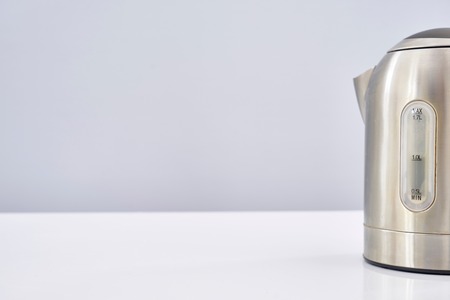 A studio photo of an electric kettleの写真素材