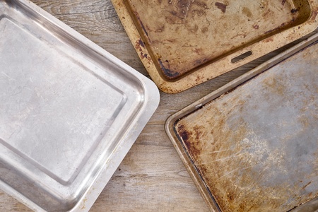 A studio photo of a baking trayの写真素材