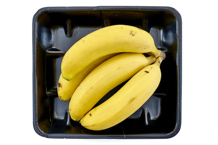 A studio photo of a plastic food trayの写真素材