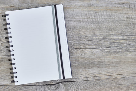 A close up shot of a notebook writing padの写真素材