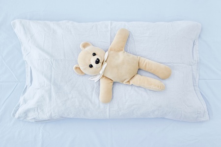 A studio photo of a boys beddingの写真素材