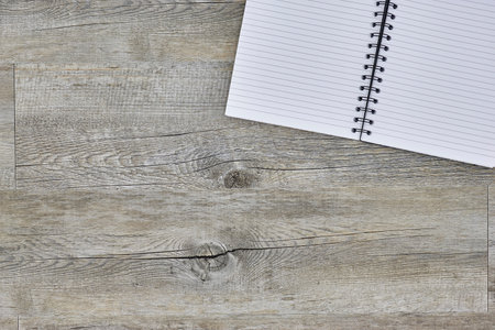 A close up shot of a notebook writing padの写真素材