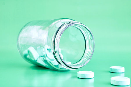 A studio photo of glass storage jars