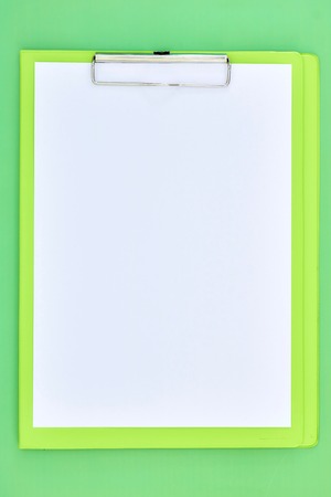 A studio photo of an office binder clipboardの写真素材