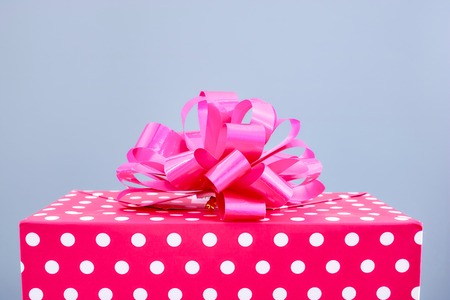 A studio photo of a gift boxの写真素材