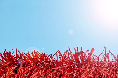 A close up photo of christmas decorationsの写真素材