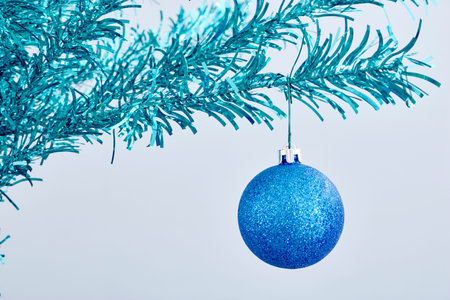 A close up shot of a fir christmas treeの写真素材