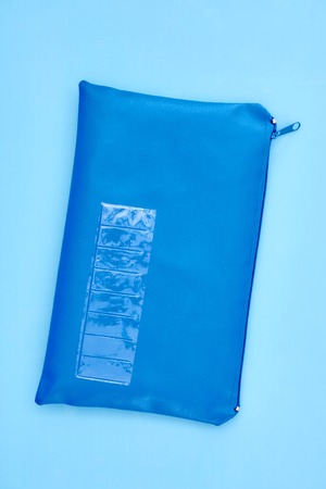 A studio shot of a pencil case up closeの写真素材