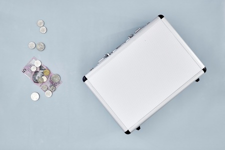 A studio photo of Australian currencyの写真素材