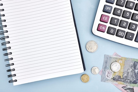 A studio photo of Australian currencyの写真素材