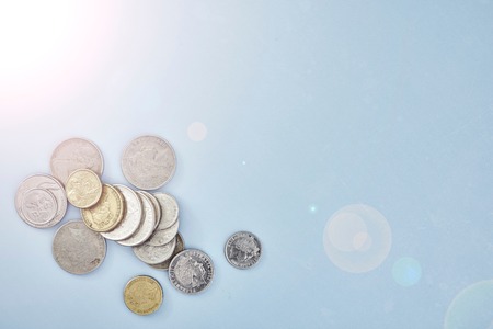A studio photo of Australian coin currencyの写真素材