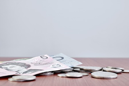 A studio photo of Australian currencyの写真素材
