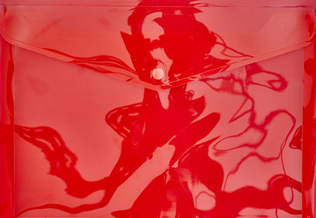 A studio studio of a plastic document envelopeの写真素材