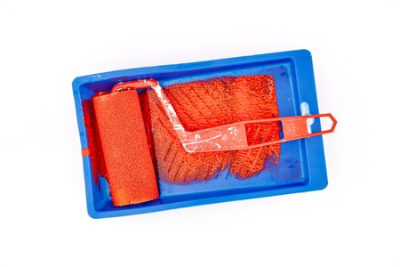 A studio photo of a childs paint setの写真素材