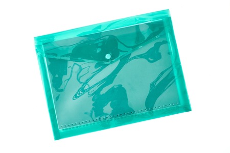 A studio studio of a plastic document envelopeの写真素材