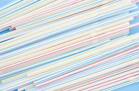 A studio photo of drinking straws