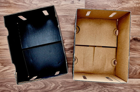 A studio photo of a fruit and vegetable box
