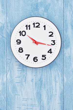 A studio photo of a wall clock