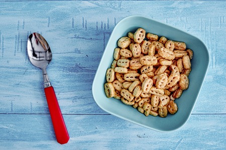 A studio photo of breakfast cerealの写真素材