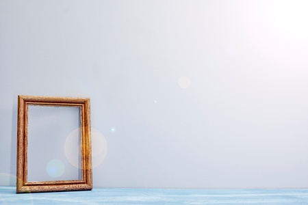 A studio photo of a photo frameの写真素材