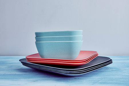 A studio photo of modern dinnerware
