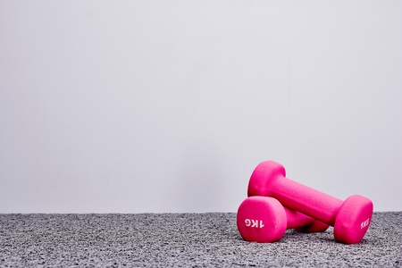 A studio photo of gym equipmentの写真素材