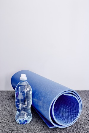 A studio photo of a exercise matの写真素材