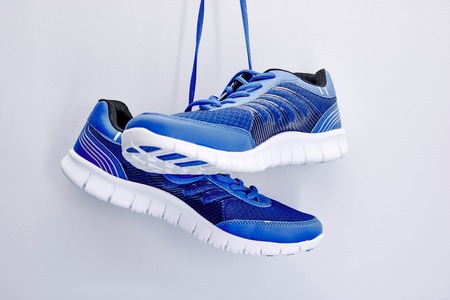 A studio photo of a pair of runnersの写真素材