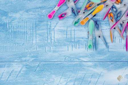 A studio photo of clothes line pegs