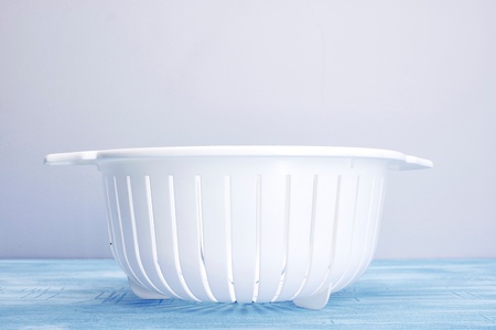 A studio photo of a food strainerの写真素材