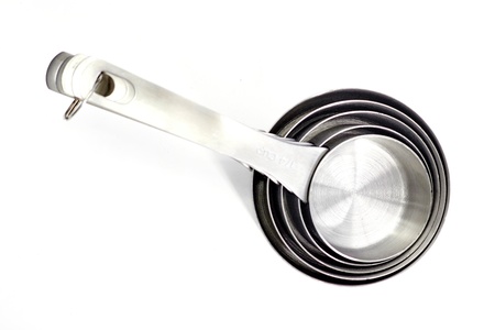 A studio photo of measuring cupsの写真素材