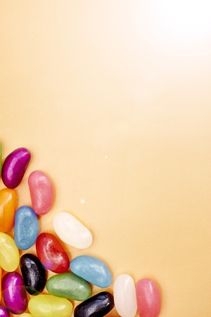 A studio photo of jelly beansの写真素材
